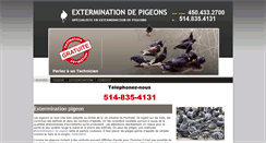 Desktop Screenshot of exterminationpigeon.com